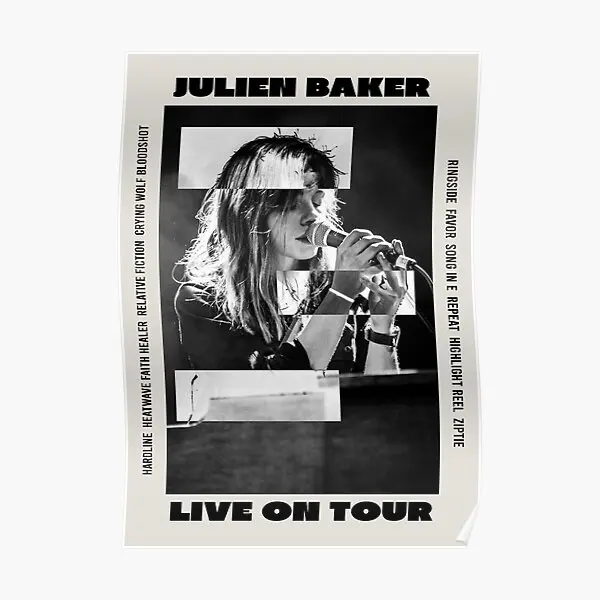 Julien Baker Live On Tour Little Oblivi  Poster Home Vintage Print Picture Wall Mural Painting Funny Decoration Art No Frame