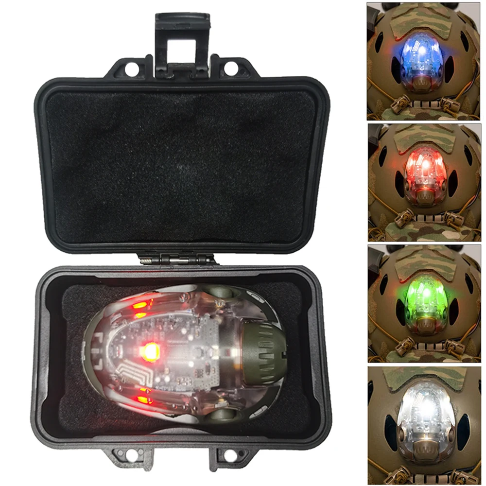 

Tactical Helmet Light, Survival Security Signal Light, Outdoor Fishing Lamp, Cycling Flashing LED Lights Red/Green/Blue/White/IR