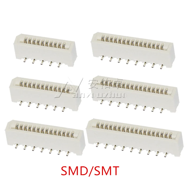 10 Stuks 1.0Mm Fpc/Ffc Connector Lcd Flexibele Platte Kabel Socket Dubbele Rij 4/5/6/7/8/9/10/11/12/14/16/18/20/22/24/26/28/30/31 Pin