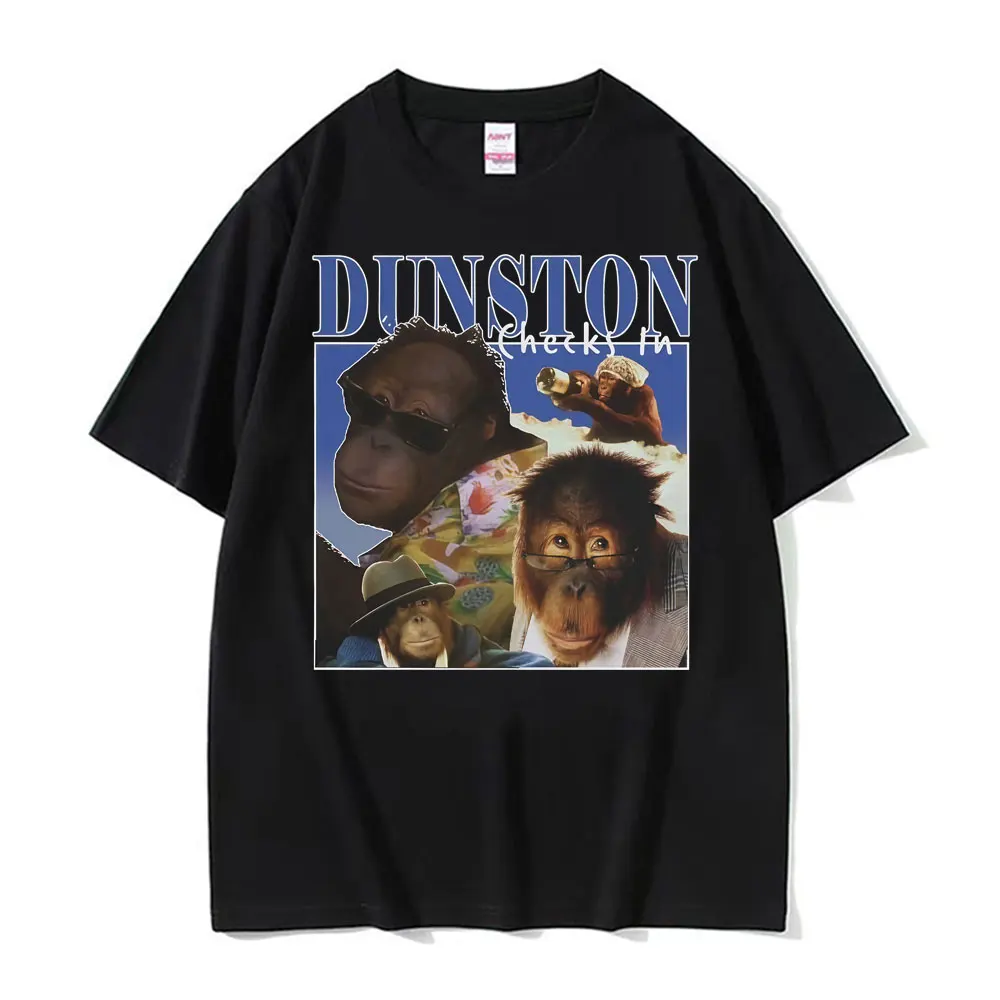 

Retro 90's Dunston Checks in Fan Rap Meme T Shirt Gift Men Women Harajuku High Street T-shirts Comfort O-Neck Oversized T-shirt