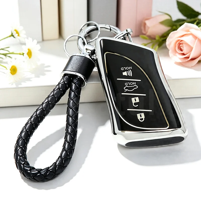 3/4 Buttons TPU Car Key Case Shell Fob Cover for Lexus NX GS RX IS ES GX LX UX RC 200 250 350 LS 450H 300H US 200 250 350