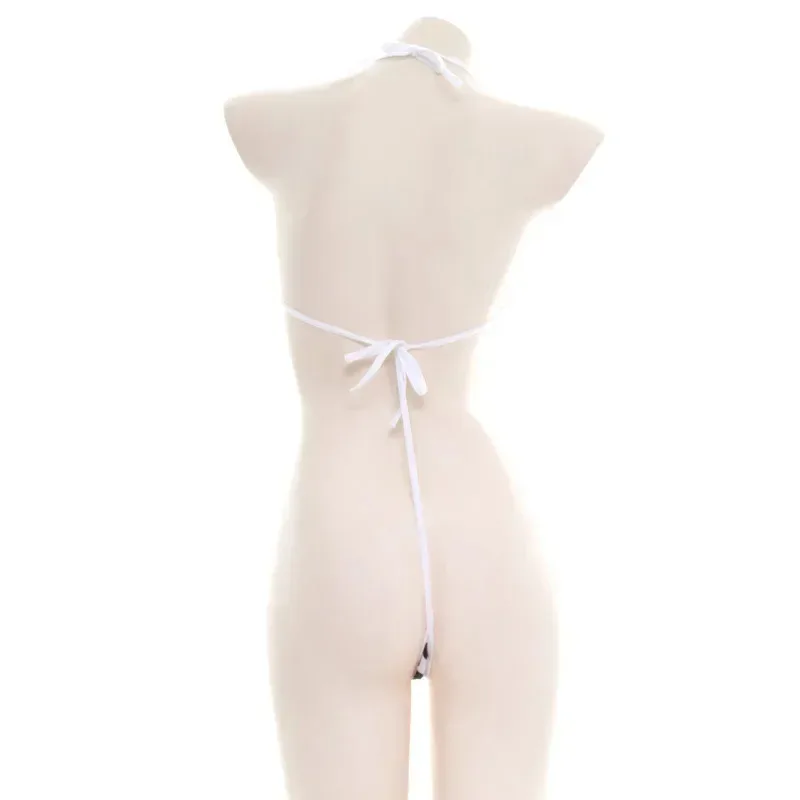 Mono de la serie de vaca de dibujos animados de Anime, lencería para niña, ropa Unifrom, bikini Kawaii para niña, conjunto de traje de baño, cosplay