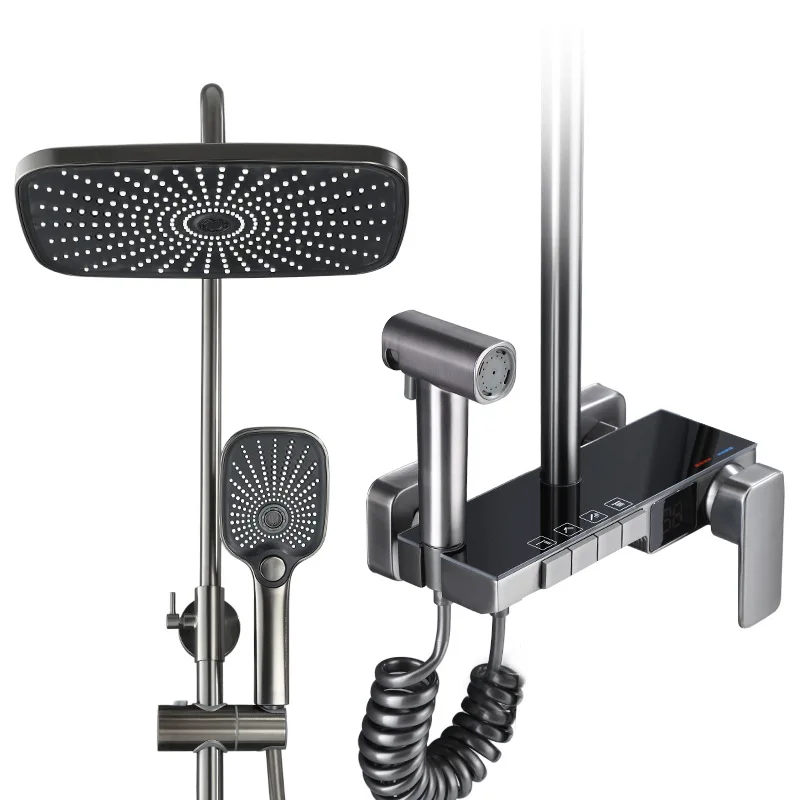 

Thermostat, Digital Display, Shower, Household, Bathroom, Shower, Nozzle, Set