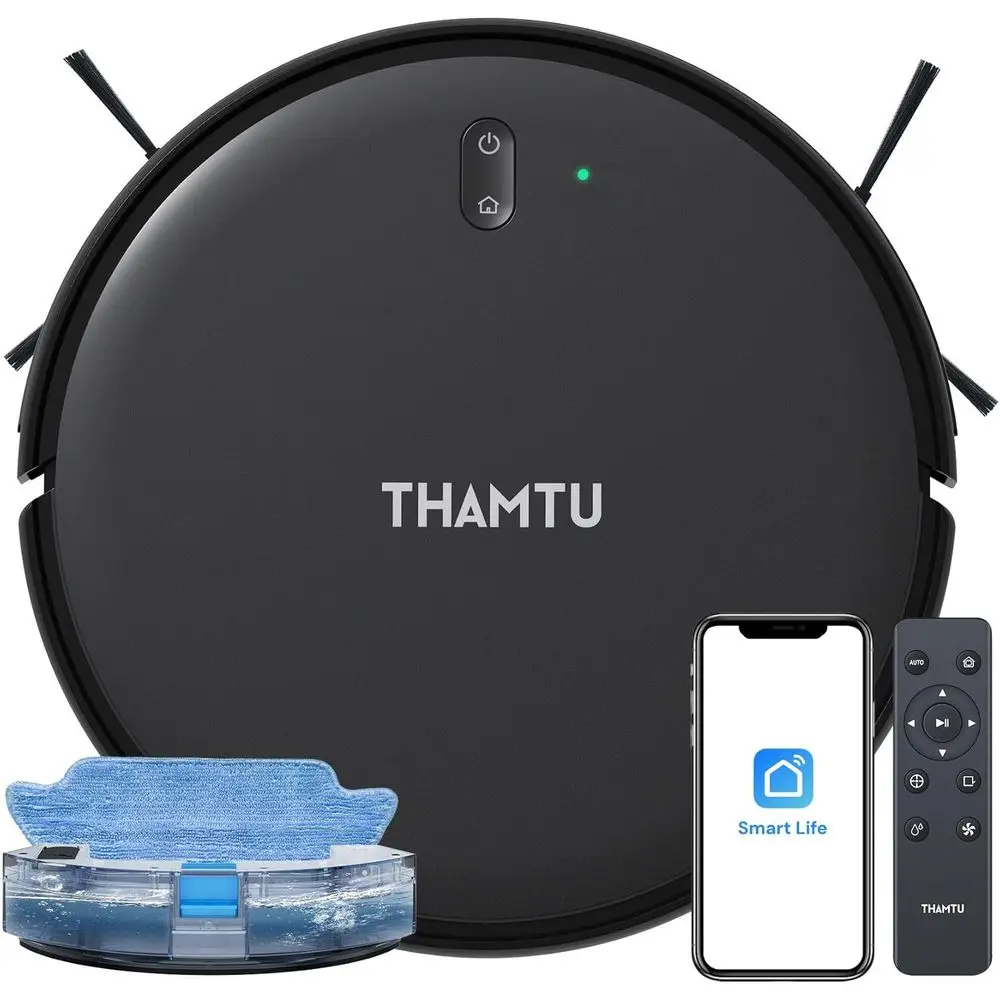 Robot Vacuum and Mop Combo, Slim 2-in-1 Vacuum Robotic with Strong Suction, Auto-Charging, Scheduling, Smart Robot Vacuum Cleane