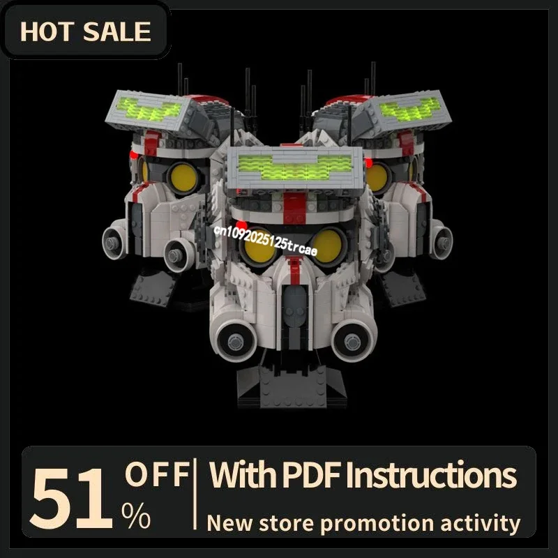 

New 954Pcs Famous Star Battle Movie Moc Commando Tech Helmet Model Building Custom Puzzle Diy Creative Ideas Toys Birthday Gifts