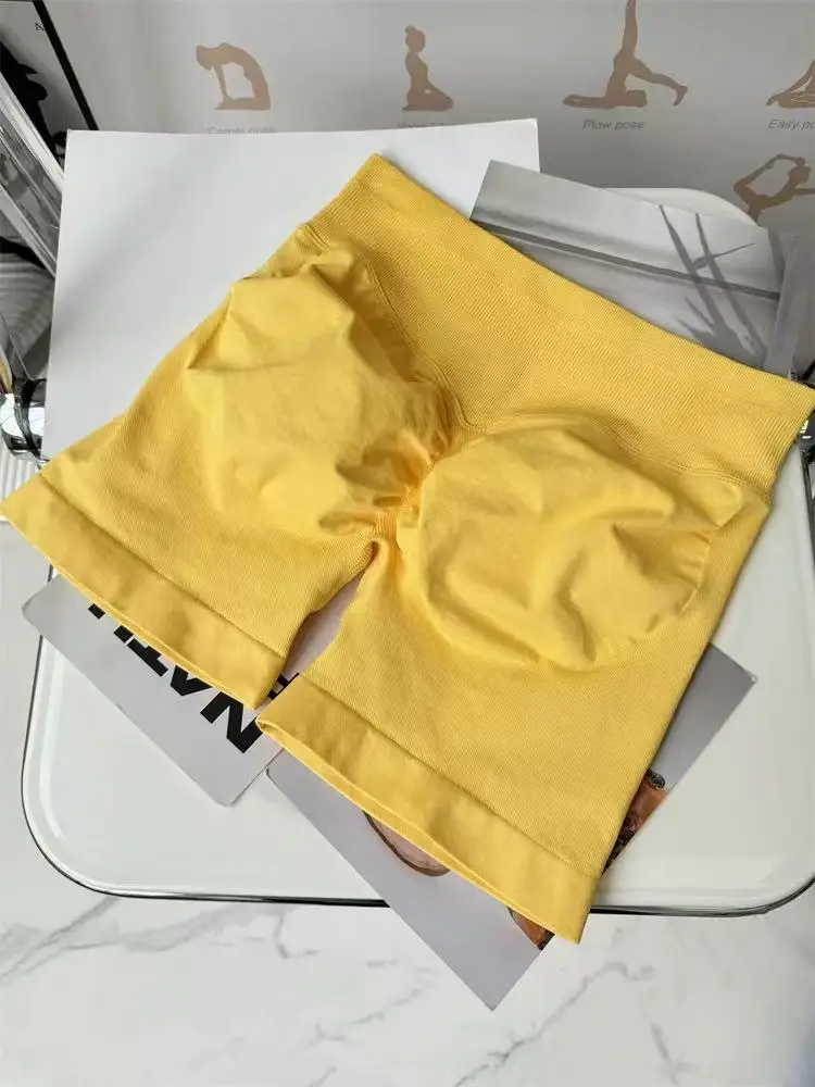 Quality Seamless Scrunch Push Up Gym Shorts Running Workout Shorts Female Yoga Leggings Women Hight Waist Sports Shorts