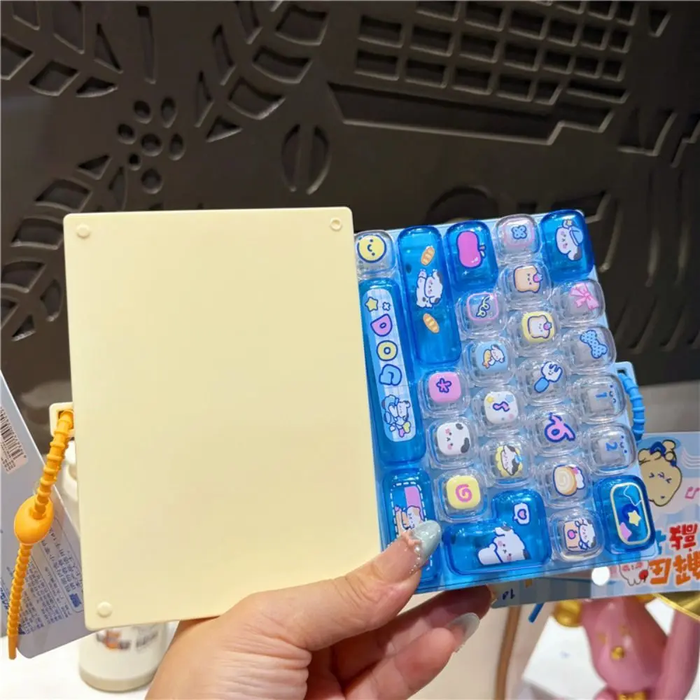 26-Key Decompression Button Cute Design Simulation Keyboard Mini Keyboard Pendant Fruit Strawberry Rabbit Keyboard Keychain