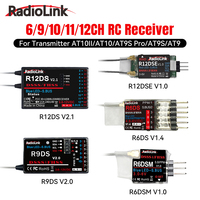 RadioLink RC Receiver R12DS R12DSM R9DS R6DS R6DSM 2.4G 6/9/10/11/12CH Receiver for RC Transmitter AT10II/AT10/AT9S Pro/AT9