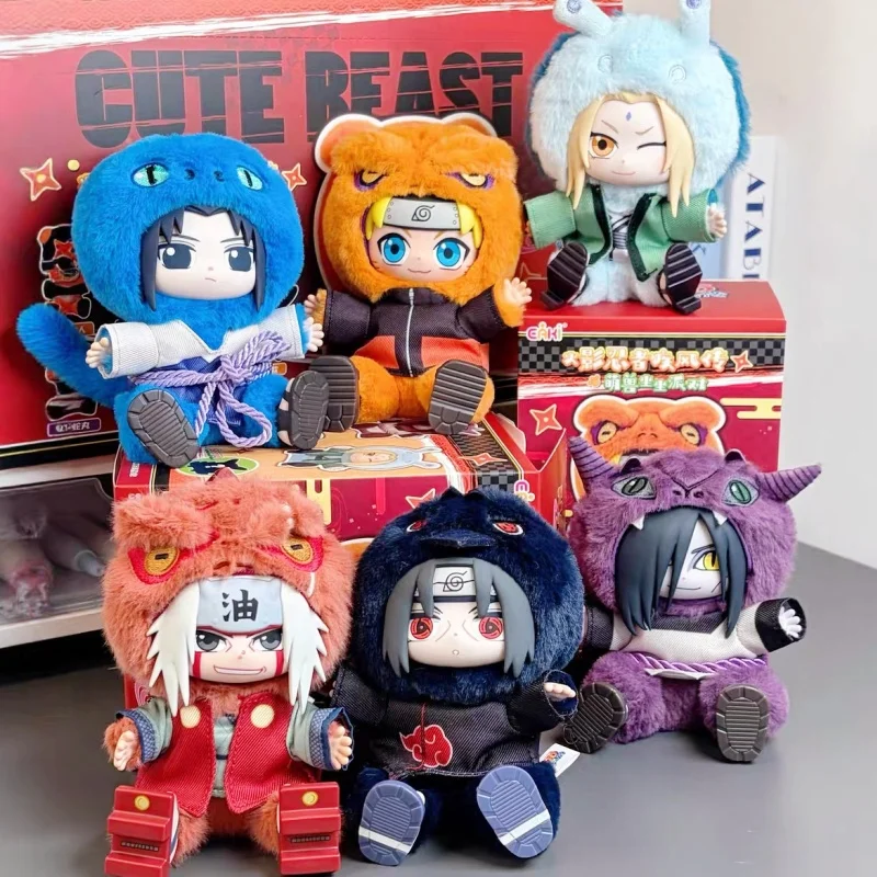 

Оригинальный Eaki Naruto Beast Party V2, слепая коробка, виниловая плюшевая кукла, брелок для ключей, загадочная коробка, сюрприз на день рождения, Рождественский подарок, игрушки