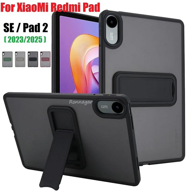 

Тонкий чехол Funda для Xiaomi RedMi Pad 2 SE 11 дюймов 2025 2023 Чехол для MiPad5 6 7Pro 11 дюймов для Redmi Pro12.1 дюйма Жесткий чехол-подставка из ПК + ТПУ