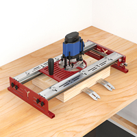 ENJOYWOOD Rout-N-Plane Bench Top Board 65mm to 132mm Adjustable Trimming Router Base for Trimming Machine Workbench Base