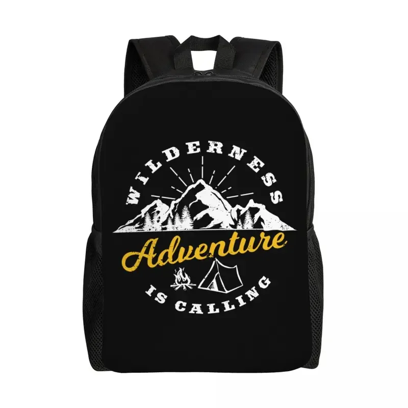 Wilderness Adventure calling laptop backpack women men casual bookbag for college school students explore camping bag