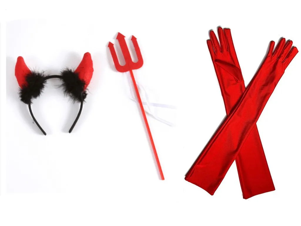 

Devil Prop cosplay Halloween Christmas Dress Up Set Headwear