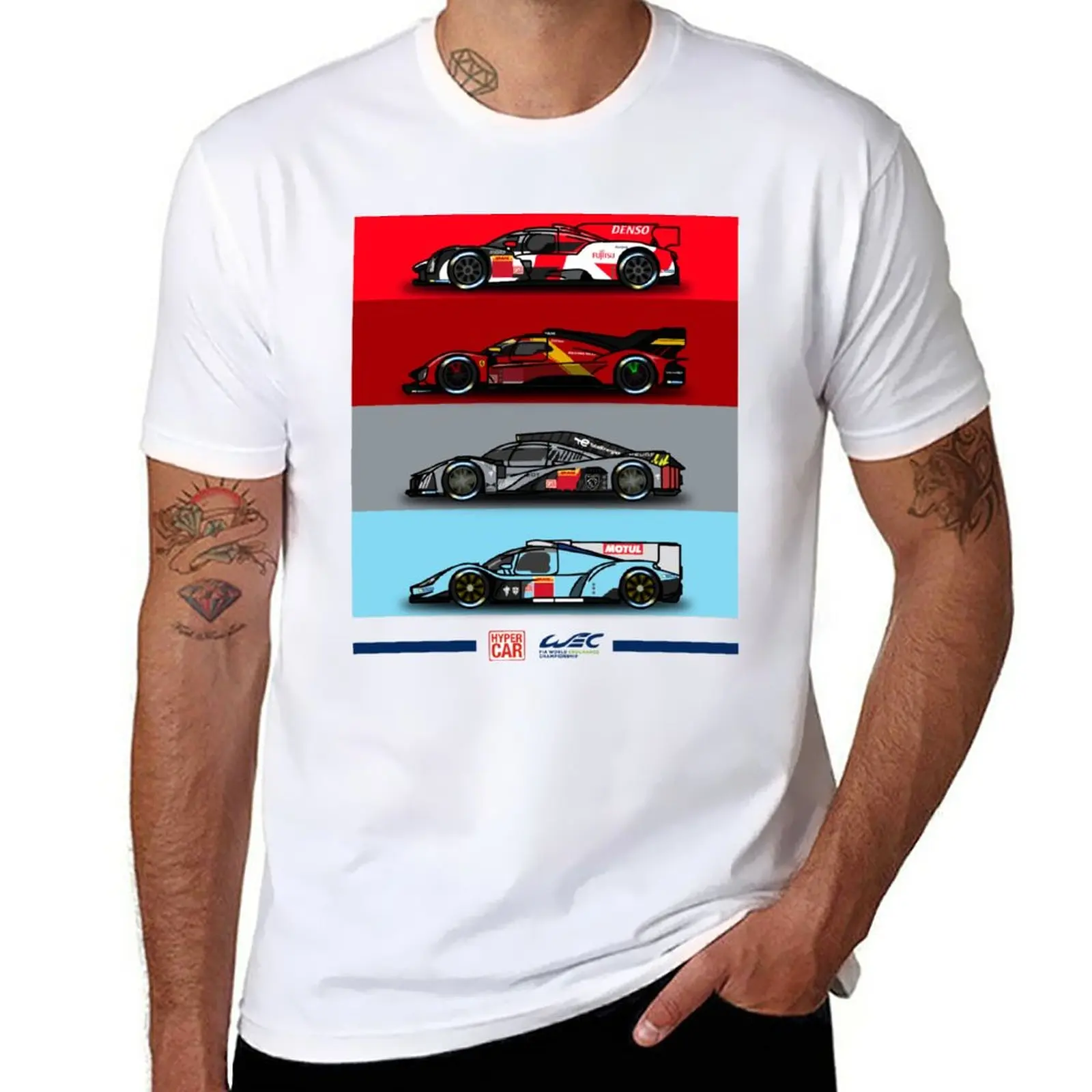 New WEC Le Mans Hypercar T-Shirt T-shirt short quick drying shirt tees summer clothes plain black t shirts men