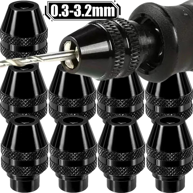 1/10 قطعة بدون مفتاح ثلاثة الفك الحفر تشاك استبدال العالمي التغيير السريع أدوات دوارة للكهرباء طحن تشاك متعددة الوظائف #1