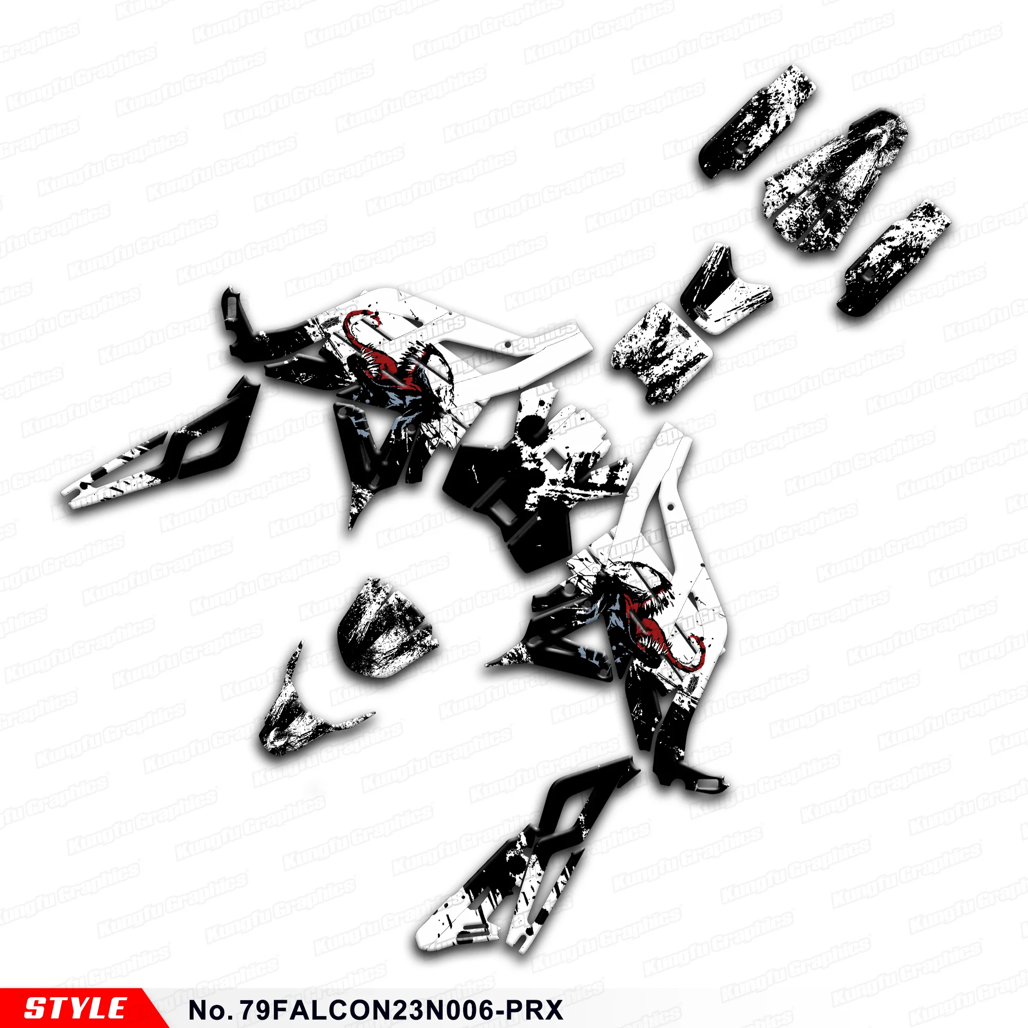 

JY RACING Racing Graphics Label for 79BIKE 79 Bike Falcon Pro Electric Dirt Bike, Rebuild Kit, 79FALCON23N006-PRX