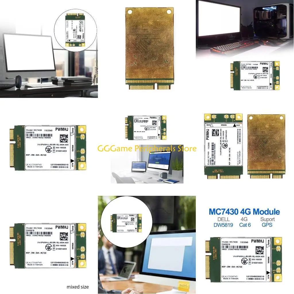 

U55B MC7430 PCIe Mini 4G Card USB3.0 MBIM HSPA+ GNSS Integration WWAN Card Reliable