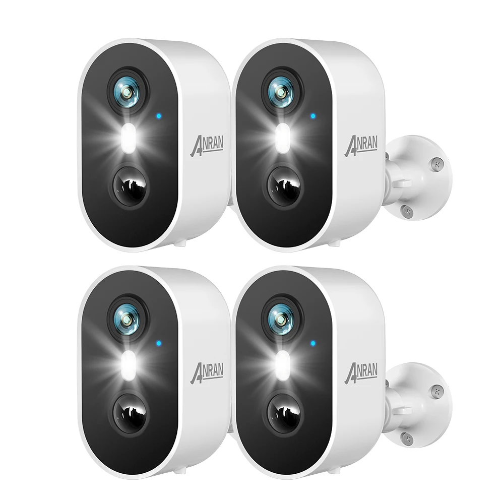 Anran 2K Oplaadbare Batterij Camera 2.4G Wifi Camera Draadloze Home Bewaking Beveiligingscamera 'S Pir, Ip65, Werken Met Anran App