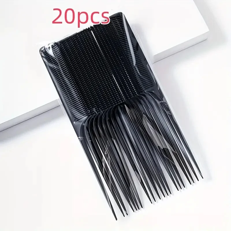 20Pcs Anti-Static Hair Styling Combs - Vibrant Gradient Colors, Durable Abs Plastic, Suitable for Salon and Home Use, Heat-Resistant, Multi-Purpose Ponytail and Styling Hair Tools, Hair Accessories