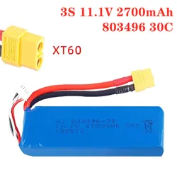 11.1v 2700mah Battery 3s lipo battery For Wltoys X380 V303 V939 Cheerson CX-20 CX 20 Battery RC Quadcopter Drone parts xt60 Plug