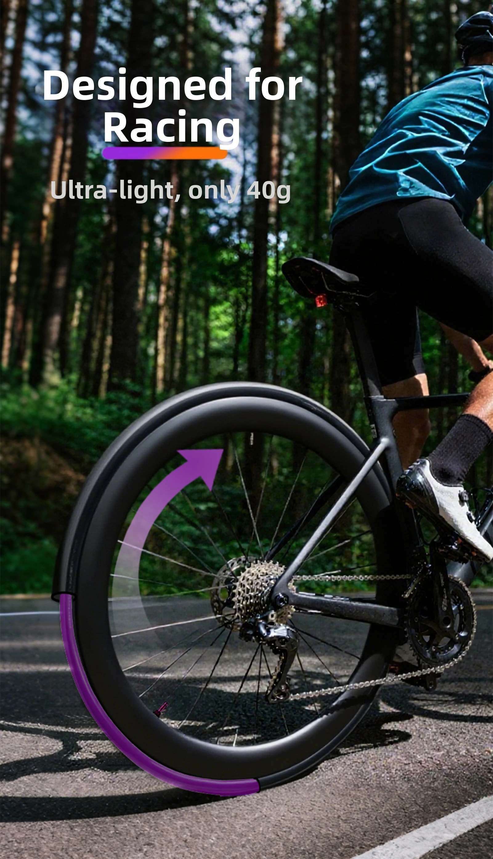 OFFBONDAGE Fahrrad TPU-Schlauch 700c Gravel-Rennrad-Schlauch Ultraleicht Französisches Ventil 45/65mm 700C 32-47C Fahrradzubehör – Detail 10