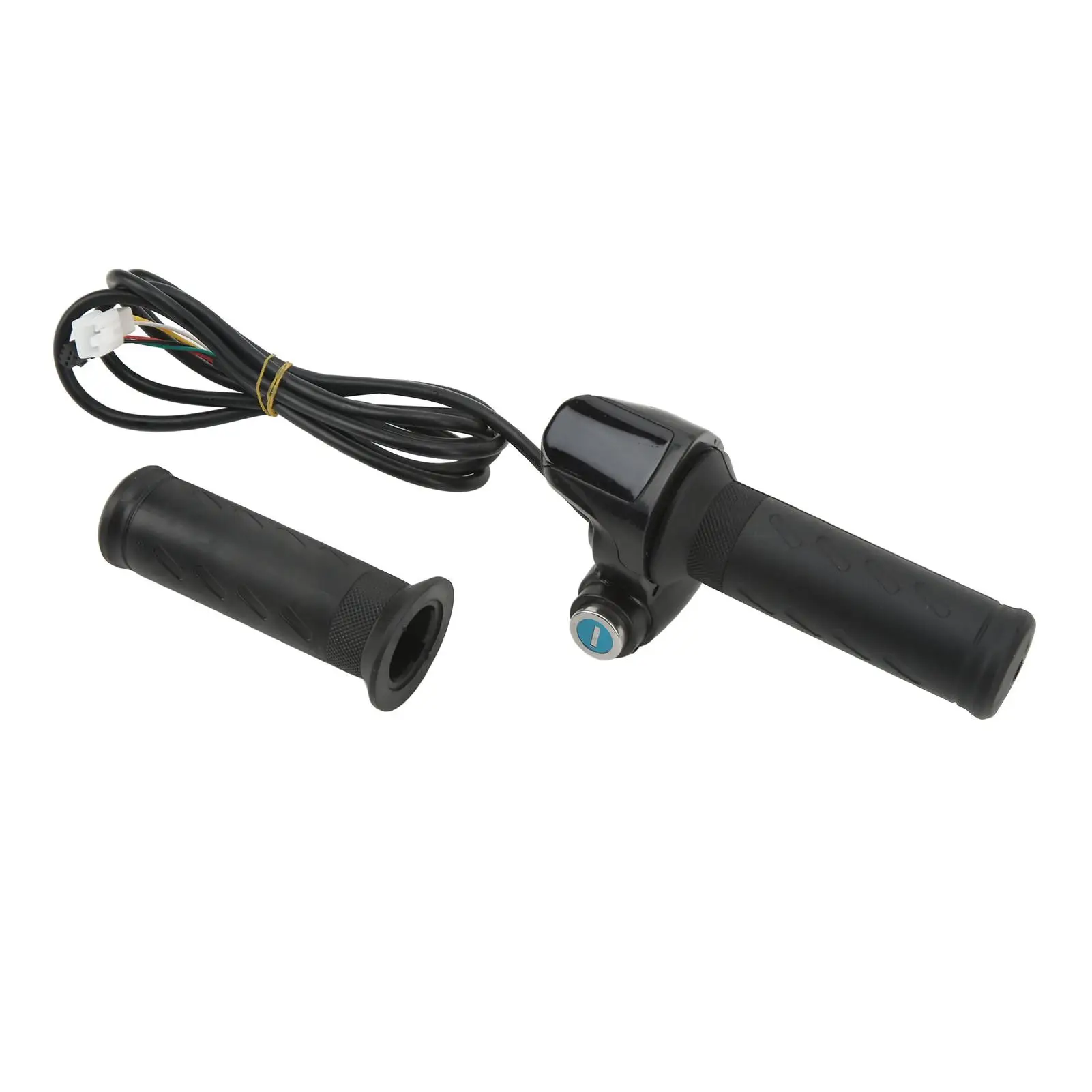 Electric Scooter Twist Throttle Grip Easy Installation Electric Bike Throttle Grip with Backlight LCD Panel 48V