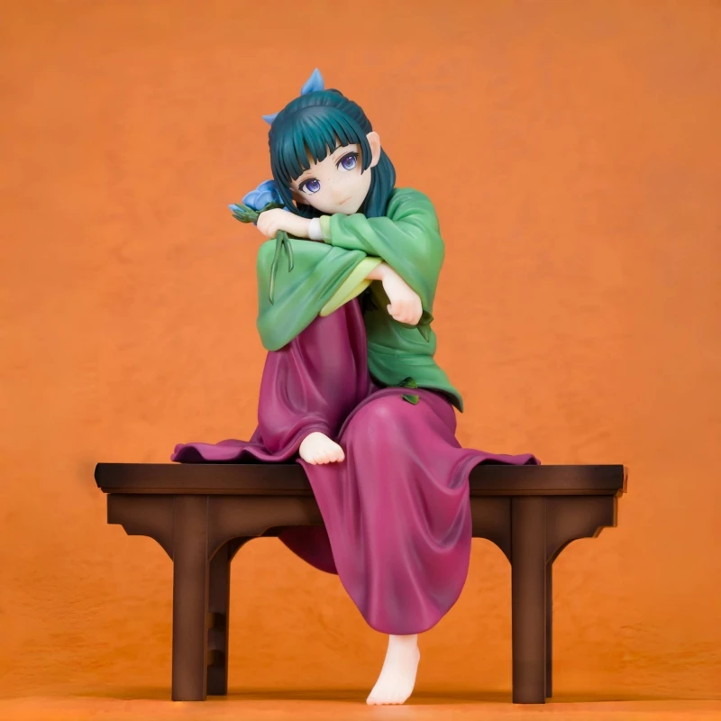 11CM Anime The Apothecary Diaries Maomao Figur Niedliches Mädchen in Sitzposition Maomao Actionfigur Sammlerpuppe PVC-Modell Geschenke