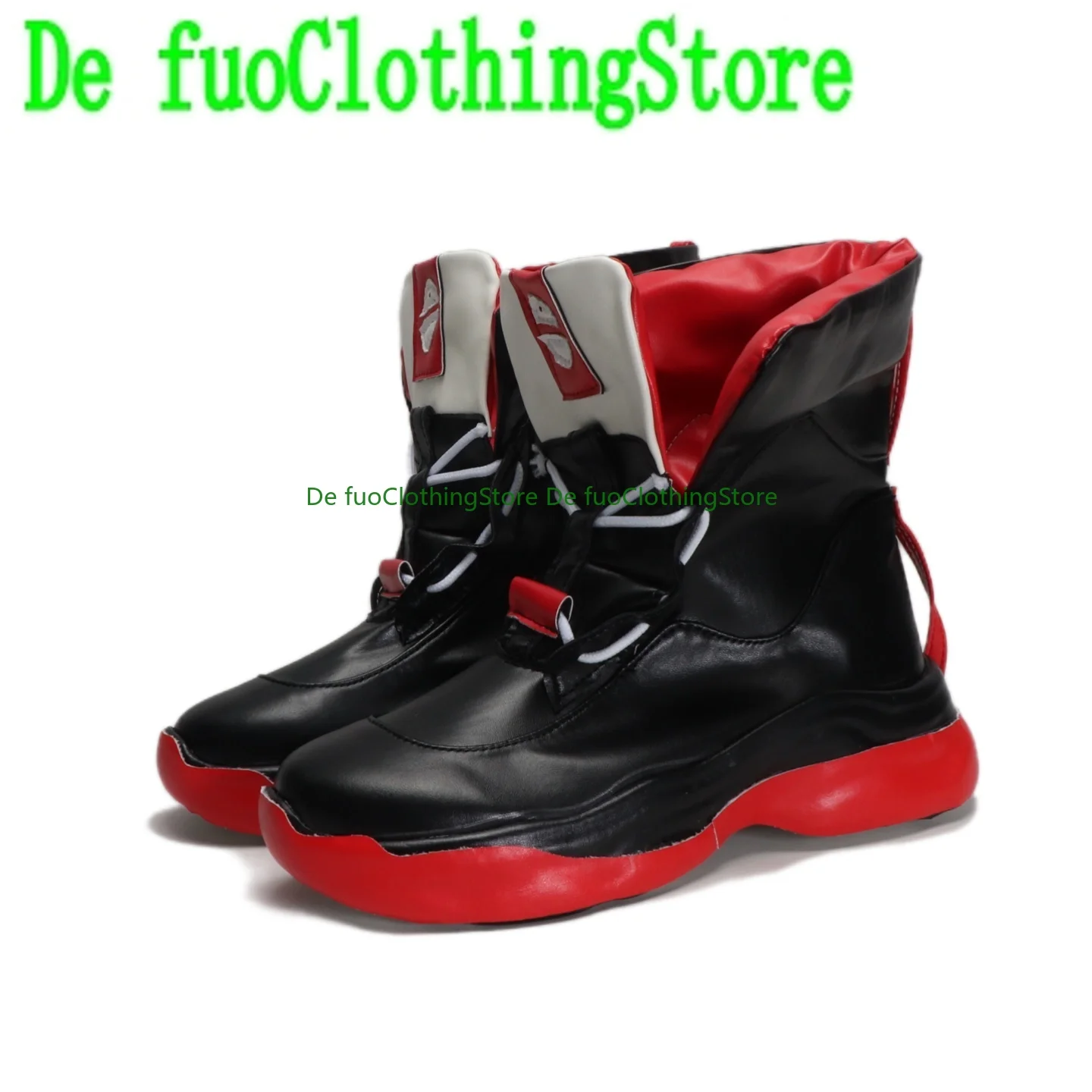 DefuoClothing فرسان المنفذي تغيير تأثيري أحذية كبيرة الحجم الارتفاع زيادة أنيمي هالوين لعب دور شخصية لعبة الأحذية