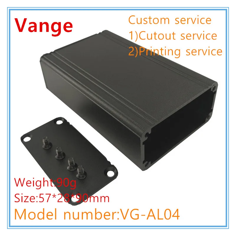 Vange audio PCB housing 57*28*90mm aluminum junction box