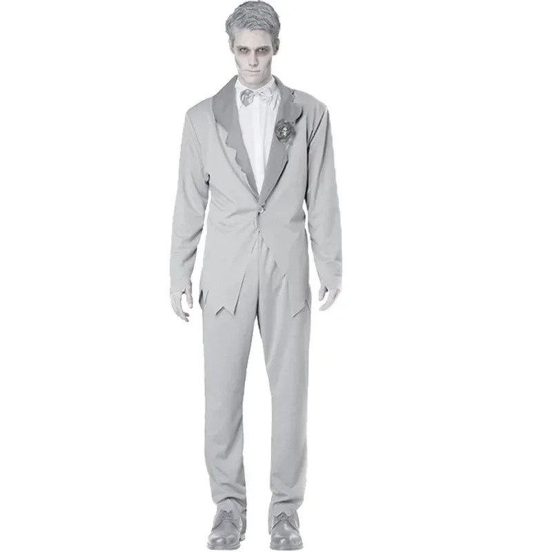 جديد 2025 أزياء الهالوين التأثيرية للنساء مصاص دماء زوجين موحدة الرجال الرعب شبح الميت زومبي جثة فستان عروس ★ ★ ★   جيه.