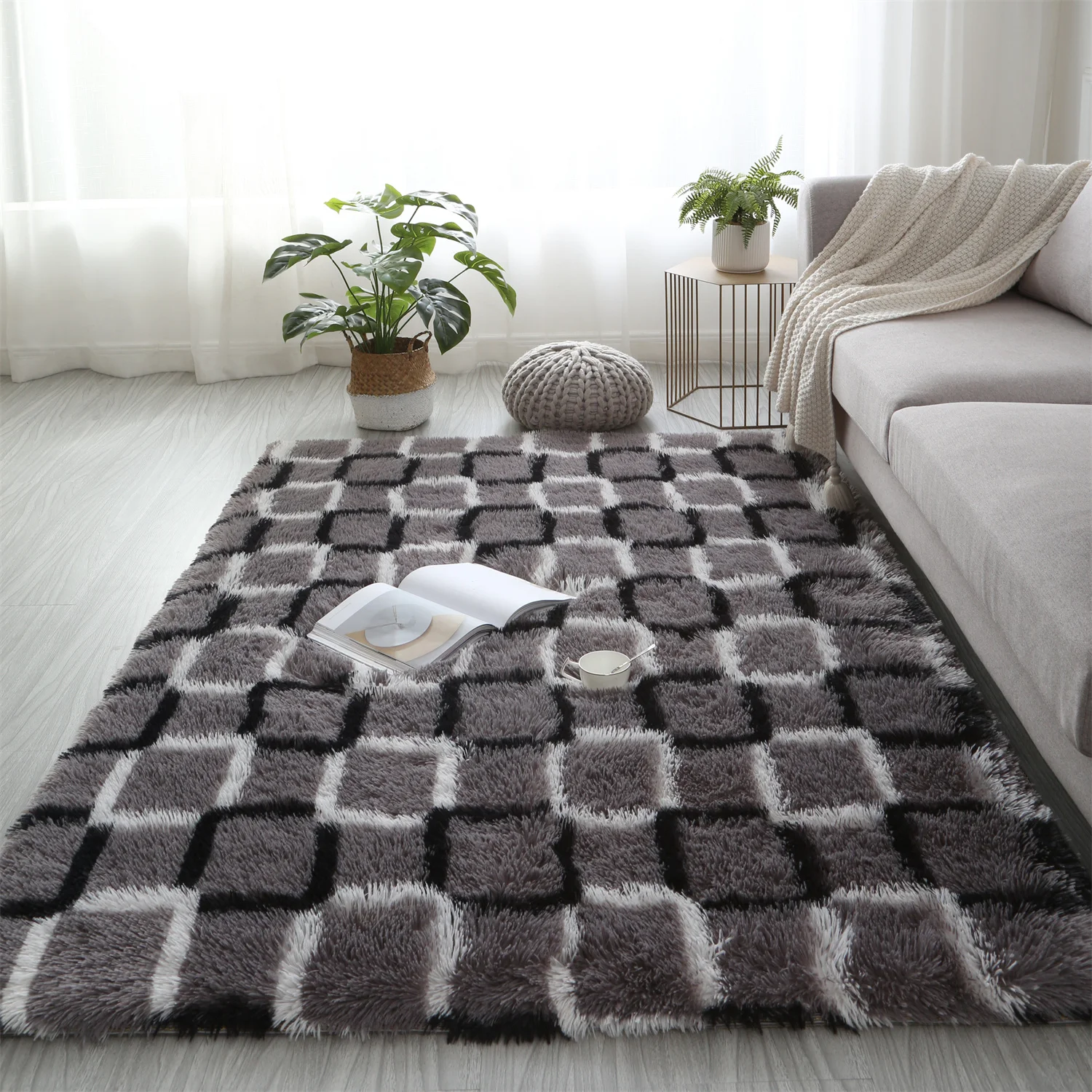 

Premium Fluffy Area Rug Cute Shag Carpet Extra Soft and Shaggy Carpets Indoor Fuzzy Rugs for Living Room Super Soft Fluffy Rug