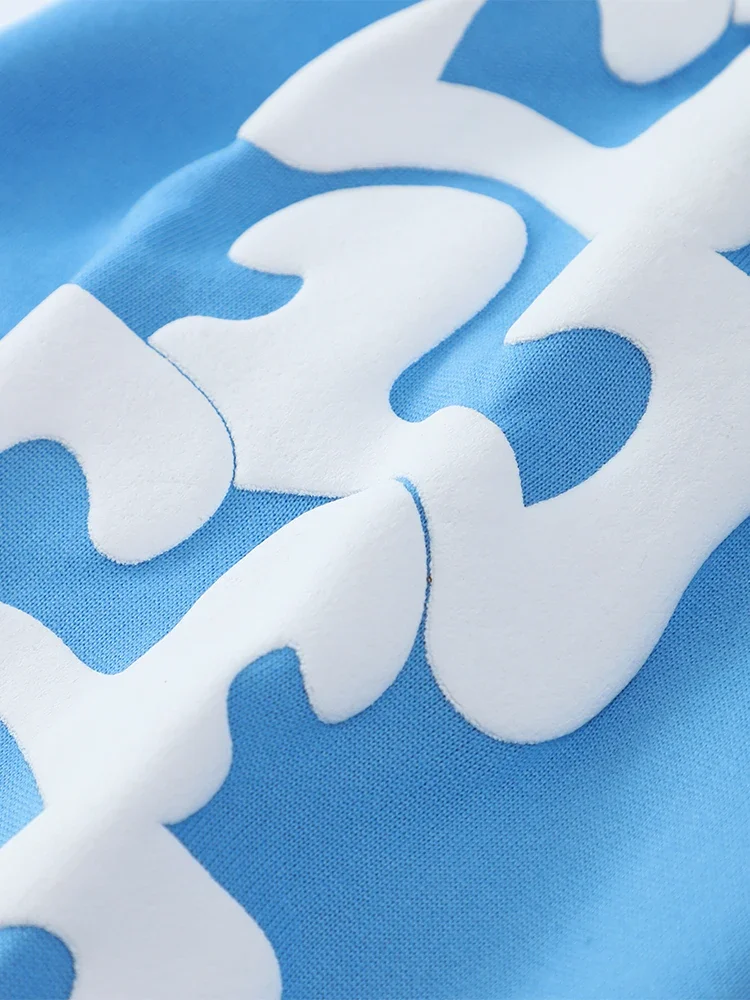 سراويل هاراجوكو فضفاضة غير رسمية واسعة الساق للركض الهيب هوب 2024 سراويل مستقيمة Y2k سراويل جرس مطبوعة للشارع للرجال