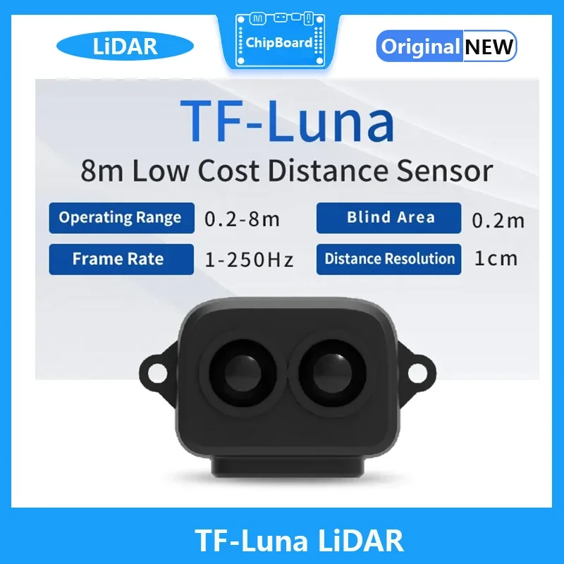 TF Luna LiDAR 8m Low Cost Distance Sensor Modual  0.2-8m measurement distance small volume high sensitivity