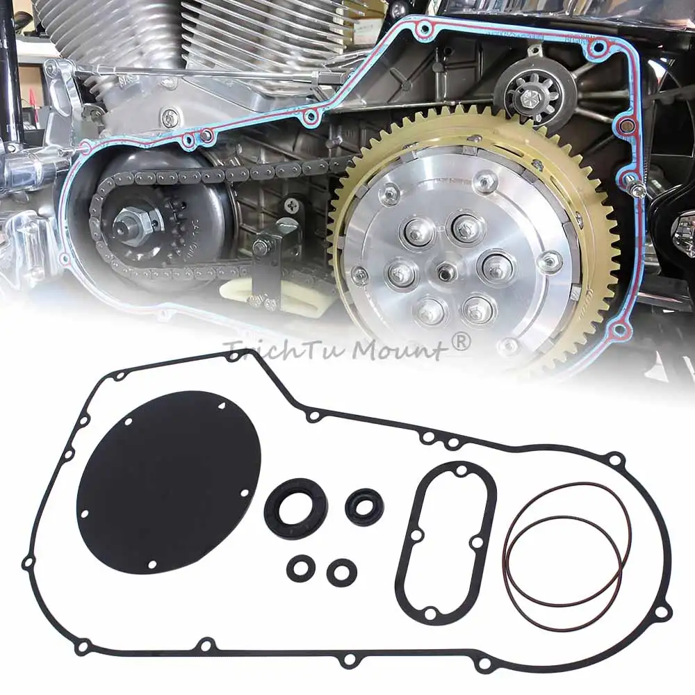 

Engine Clutch Primary Cover Gasket Seal Kit For Harley Softail Fat Boy Dyna Low Rider FLSTF FLSTC FXDL 1994-2006 Motorcycle