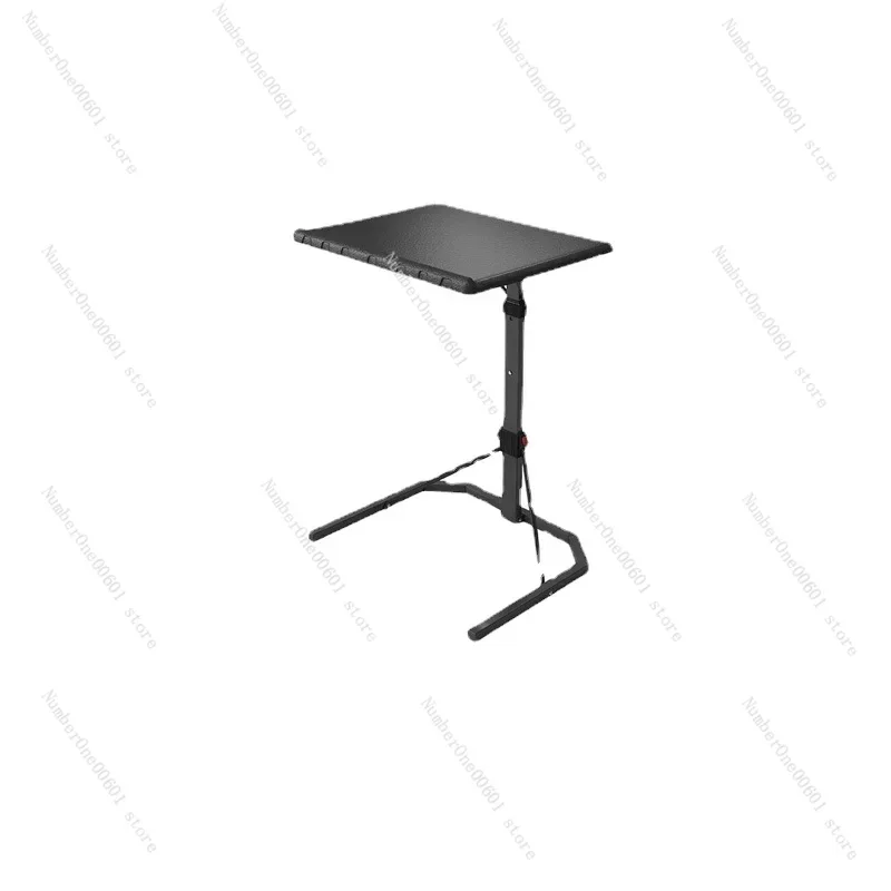 Folding Laptop Table Black with Adjustable Height and Tilt Angle Portable Gaming Computer Desk Tablet Stand Tray Bedside Sofa