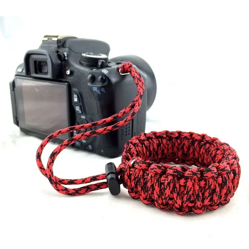 Multifunctional Double 7-core Parachute Rope Camera Braided Lanyard Bracelet Sports Survival Wrist Rope Backcountry Camping Ride