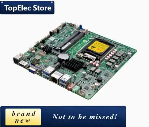 TopElec H410 Mini-ITX Motherboard 10th Core I3/i5/i7/i9 LGA1200 CPU IPC SBC Embedded Ultra-thin Mainboard With COM LAN DC12-19V