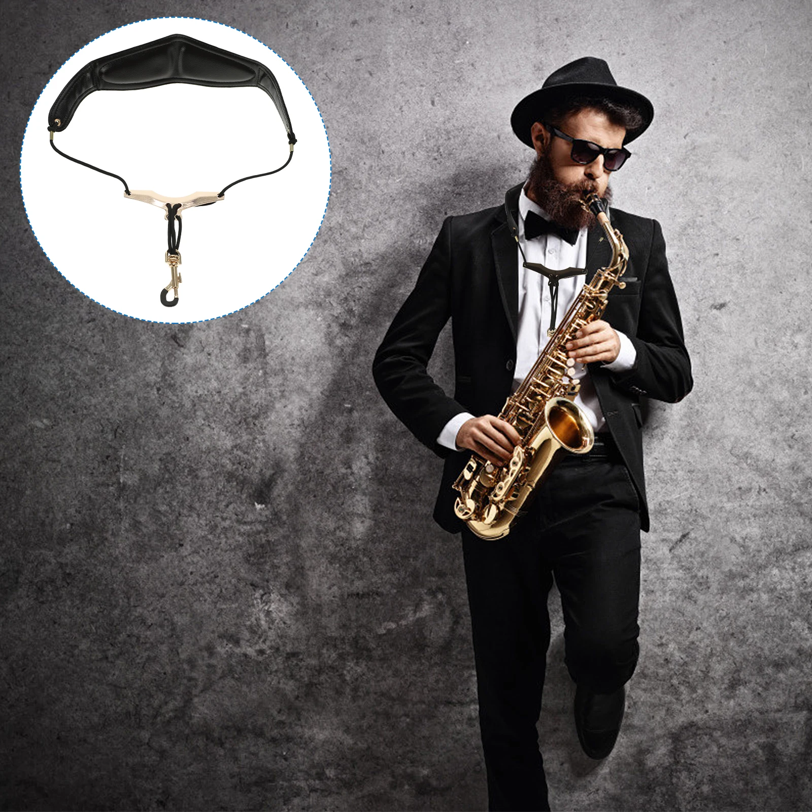 

1 pc Creative Saxophone Strap High Quality Durable Comfortable Adjustable Belt For Saxophone Accessories