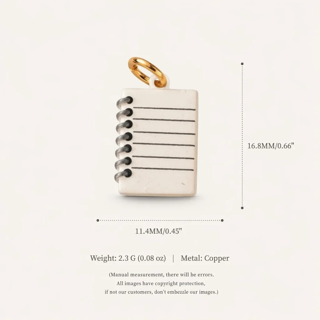 Neue personalisierte und schlichte weiße Notizbuch-Flaschen-Tisch-DIY-Anhänger für Schmuck – Detail 5
