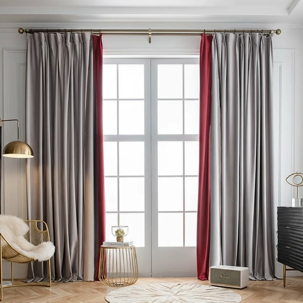 

2Pcs Blackout Curtains Only (No Accessories), Modern Dual-Panel, Thick & Noise Reducing
