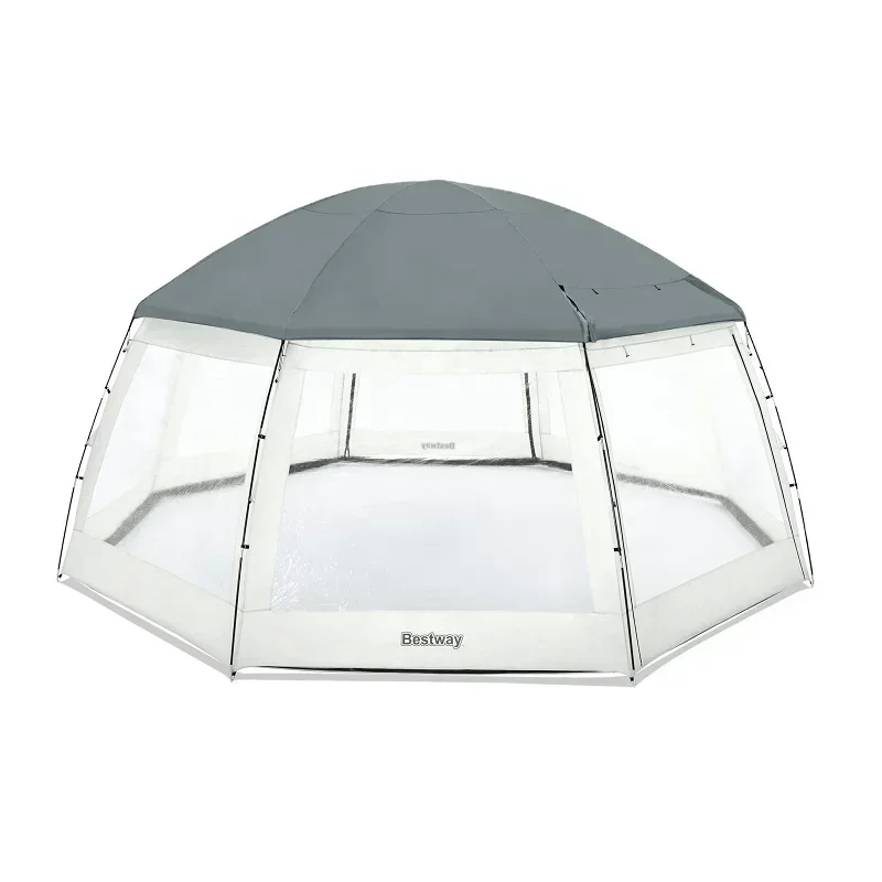 

58612 Outdoor Pool Shade Flowclea Round Pool Dome 4.88 m Pool Ambience Tent