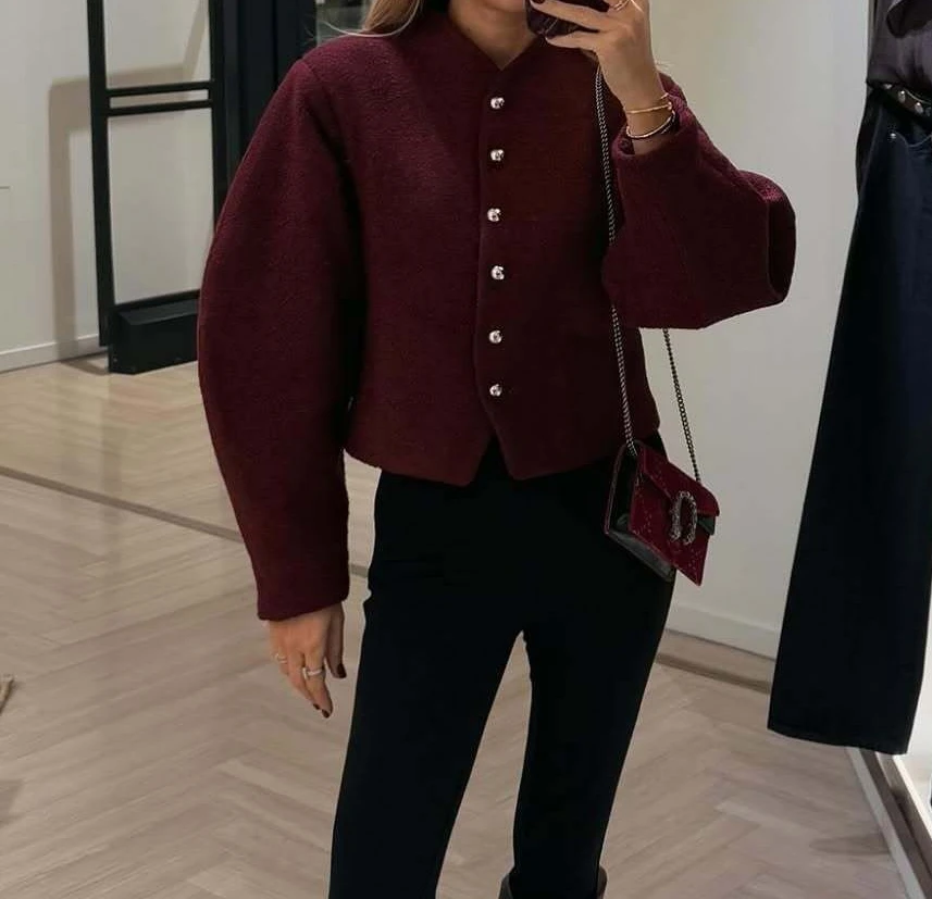 Spring 2025 New Retro Short-Sleeved Coat - Fashionable Street Casual Jacket