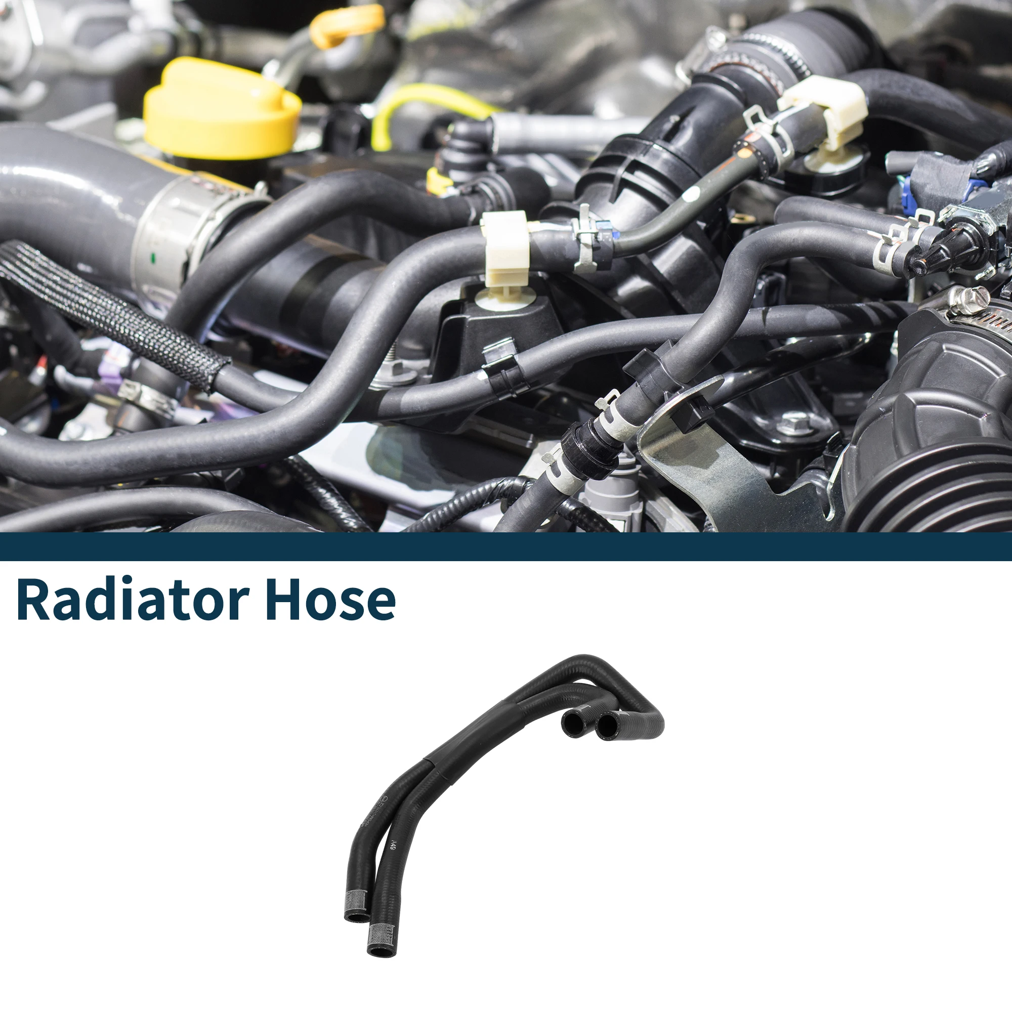 

UXCELL Radiator Hose Heater Hose Radiator Outlet Hose Pipe for Porsche Cayenne 09-16 No.95810607351 Rubber Coolant Pipe