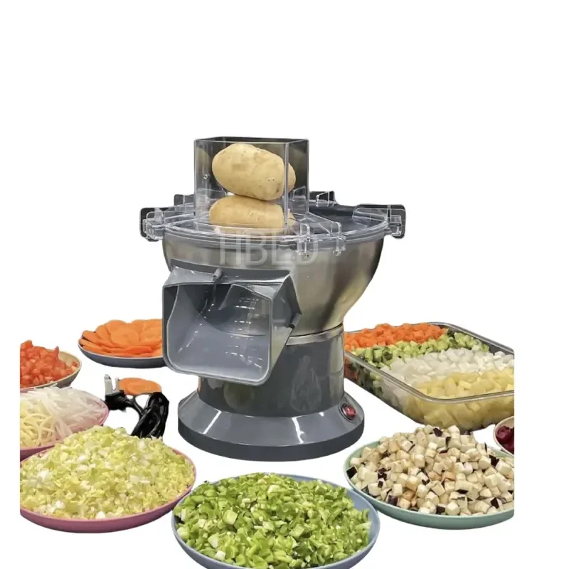 

Commercial Vegetable Dicing Machine Ham Sausage Potato Radish Slicer