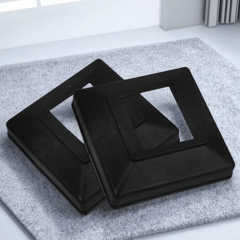 

6Pcs Square Post Base Caps Split Design Fence Post Skirt Replacement for Outdoor Railings Sleek Appearance Conceal Flaws