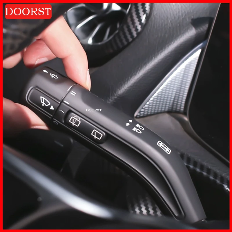 

For Mercedes Benz A B CLA GLB GLA EQA EQB GLE GLS Class W177 W247 C118 W118 X247 H247 Car Shift Lever Wiper Rod Cover Trim Frame