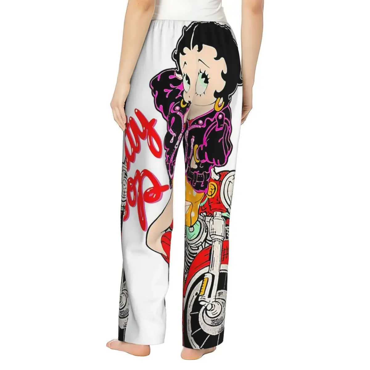 Custom Betty Boop Women Pajama Pants Lounge Sleep Sleepwear Bottoms with Pockets