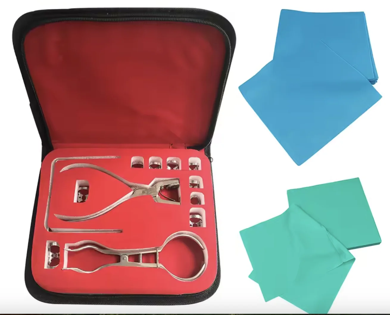 

Стоматологический набор резиновых плотинок из нержавеющей стали, перфоратор, набор дыроколов, открывалка для рта, чистый латекс