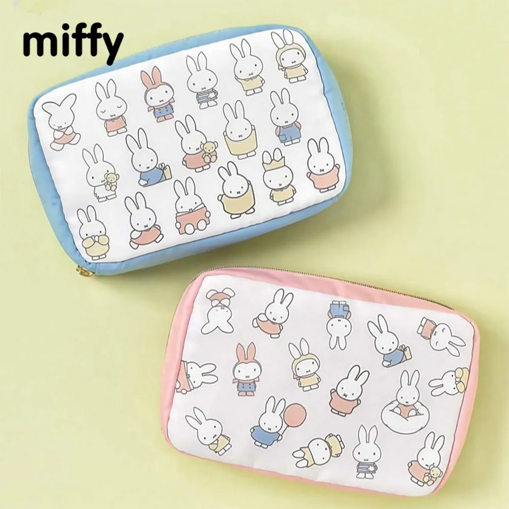 

Kawaii Miffy, милая многофункциональная сумка для хранения на молнии, кошелек для монет, ручная сумка для ювелирных изделий, подарок на день рождения, Рождество, игрушка для девочки