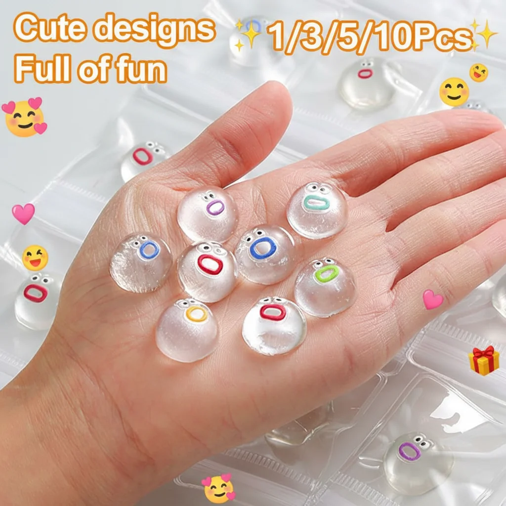 Cute Mini Squishies Expression Squeeze Fidget Toys Emotion Fidget Poppers Sensory Fidget Toys Cute Desk Accessory For Kids Boys